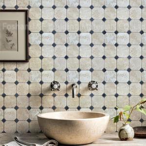 300X300mm Non Slip Floor Tiles Natural Cave Stone Mosaic Clem Stone Hotel Do Old