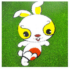 2cm Cartoon pattern synthetic grass turf landscaping artificial grass