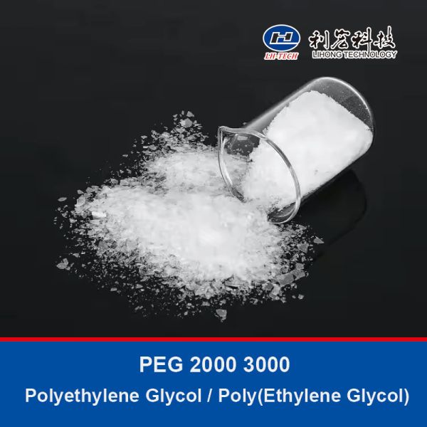 PEG 2000 3000 Polyethylene Glycol Surfactant Raw Materials White Flake Poly