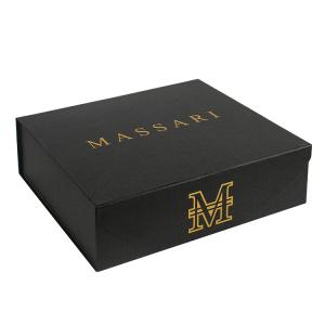 Luxury Matte Black Magnetic Folding Gift Box Recyclable Rigid Cardboard