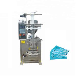 Computer / PLC Control Sauce Pouch Packing Machine With 3 Sides Seal