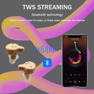 FDA Touch Control Bluetooth Hearing Amplifier IP8 Waterproof With Wireless