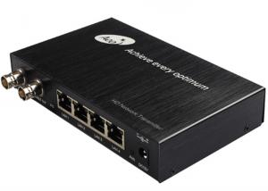 China 4 POE 2 BNC Port Coax To Ethernet Media Converter on sale