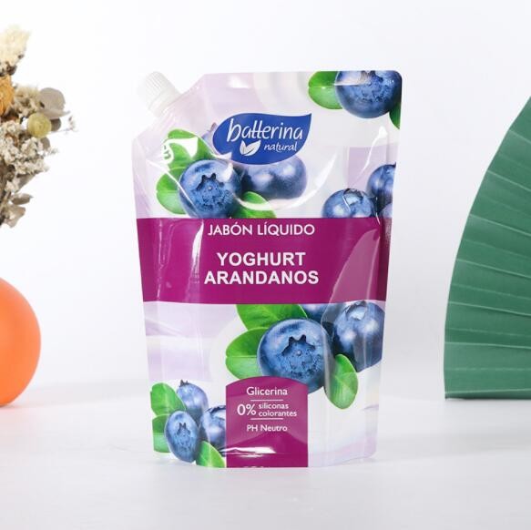 Quality Liquid Plastic Stand Up Pouch With Spout CMYK Print Customized pattern for sale