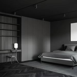 Minimalist Design Matte Grey Modular Wardrobe with Modern Style and Wood Style