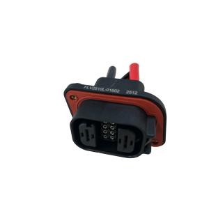FLV2+8 High-Temp Hybrid Connector 80A 600VAC Black ABS Housing for Industrial