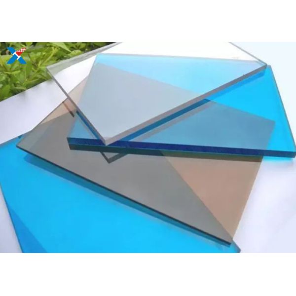 Smoke Gray Transparent Solid Polycarbonate Panel Plastic Roofing Sheet