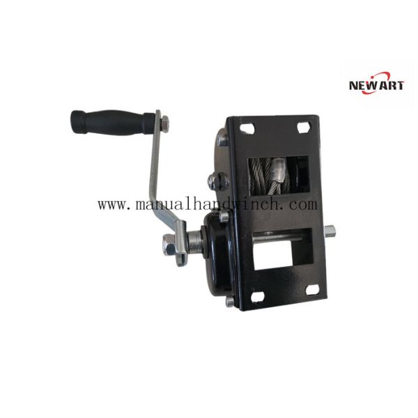 Quality 800 Lb Two Handles Automatic Manual Hand Winch With Brake For Lifting for sale