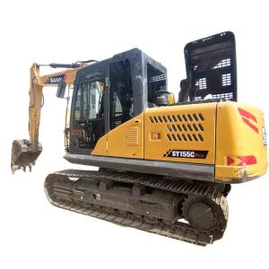 China 14100 KG Operating Weight Sany Excavator SY155 with A/C and Advanced ISUZU Engine on sale