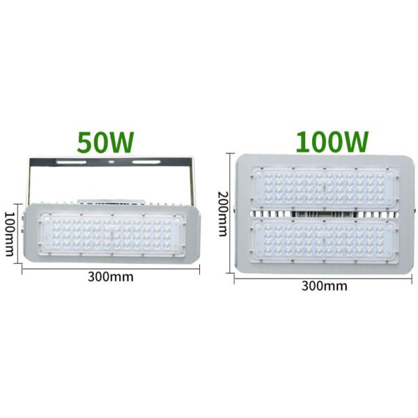 Module Aluminum High Power LED Floodlight 50W 100W 150W 200W IP65 Waterproof