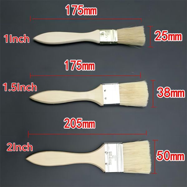 Precise Paint Application Direct Chip Brush with Stainless Steel Ferrule