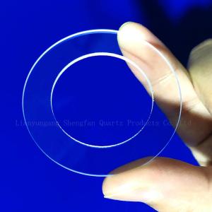 High Light Transmittance Custom Round Quartz Flange Seal Transparent Sheet