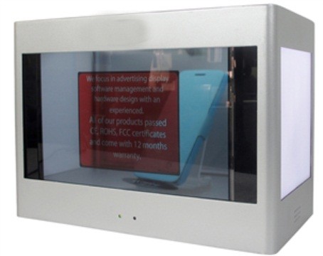 Indoor Transparent LCD Screen TFT Digital Signage Lcd Display 1920 * 1080