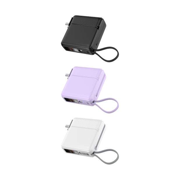 Small and Lightweight Power Bank with Type-C Input Interface and Digital Display