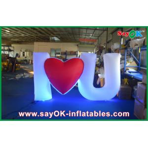 White Attractive Inflatable Lighting Decoration Funny For Event