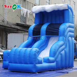 Commercial Inflatable Water Park Games Slides Outdoor Water Slide Jumping