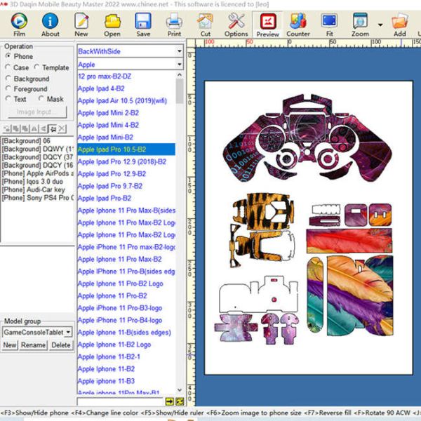 CE Daqin 3m Mobile Skin Cutter Machine Sticker Printers