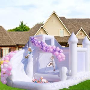 Wholesale 2024 Hot Style White PVC Bouncy Castle for Wedding Customized Size and PVC Material from china suppliers