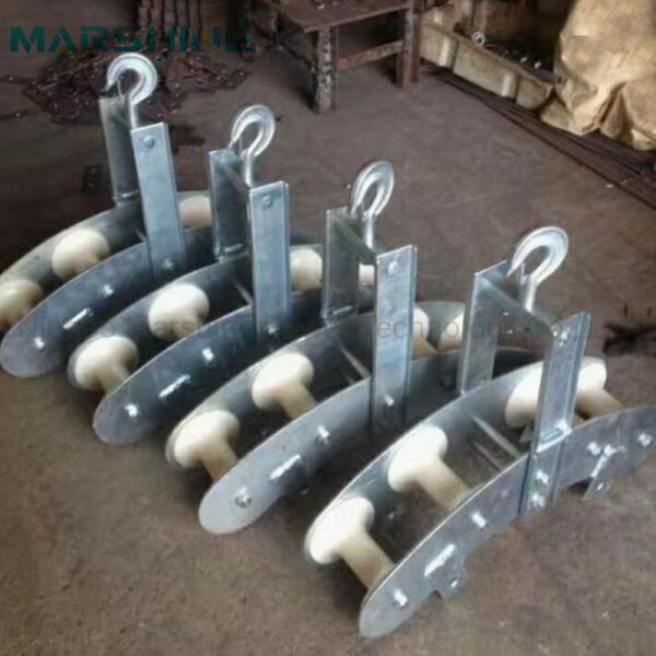 Four Sheaves Combined Block For Aerial Cable Stringing Package Gross
