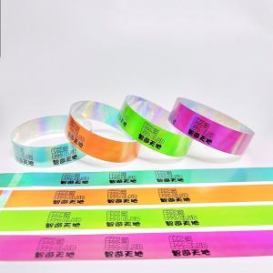 Wholesale Factory Customized Paper Wristband Shiny Glitter Laser Wristband Fashionable And Eye-Catching from china suppliers