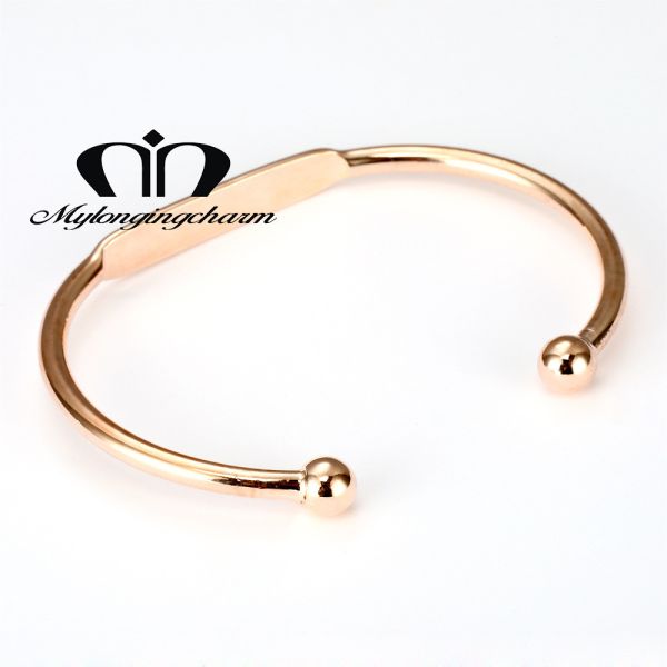 55MM Adjustable Cuff Womens Engraved Bracelets