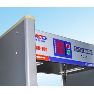 Multi Zone Walkthrough Metal Detector 8 Status Led Display