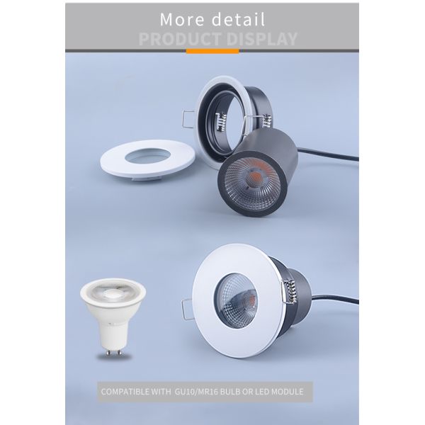 Recessed LED Waterproof IP65 Downlight For Bathroom Kitchen