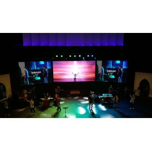 High Brightness Stage Background Led Display Screen For Church , Pixel Pitch 2