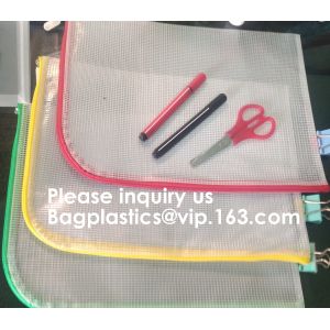 Mesh Organizer Storage Bag Durable File Bag for Office Stationery and Travel