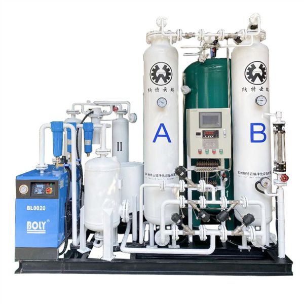 Quality High Performance PSA Oxygen Generator Machine PLC Controlled for sale