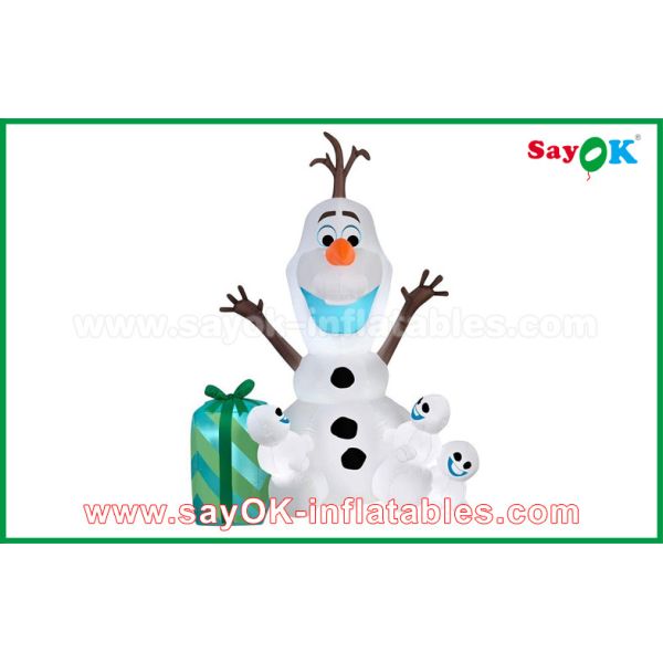 210 D Oxfor Cloth Christmas Snowman Inflatable Holiday Decorations customized