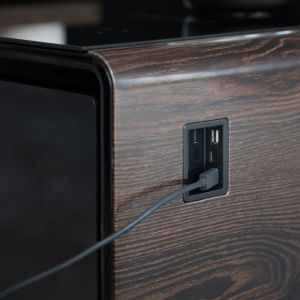 Wireless Charging Fridge Coffee Table Iron Home Essential with Multifunctional