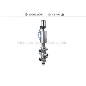 Double Seat Mixing Proof Valve with Vertical Actuator and control head