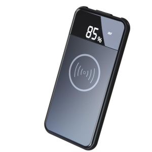 10,000mah Qi Wireless charger Power bank with holder, mirror