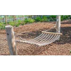 Outdoor Tree Swing 4 Strand Polyester Combination Rope Hammock 1.5*0.8m