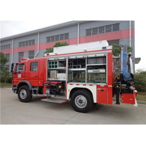 China 4×4 Emergency Fire and Rescue Trucks with Teloscopic Lighting System and Lift Boom on sale