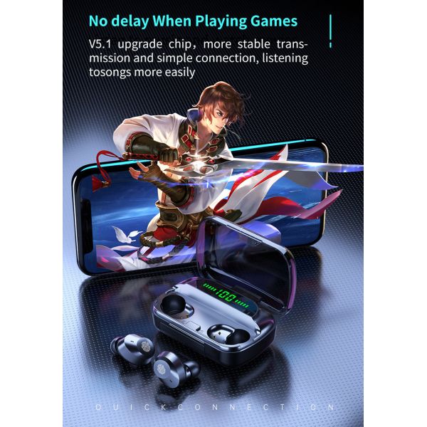 Magnetic Charging TWS Wireless Bluetooth Earphones 3D Stereo OEM ODM