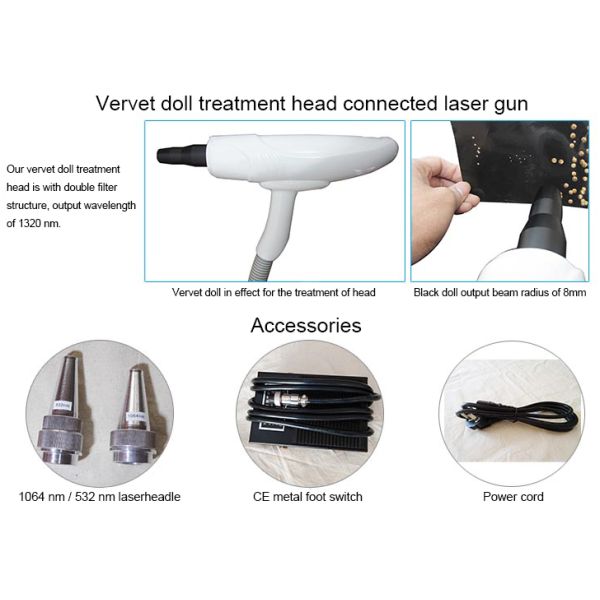 Single 6mm Laser Rod Q Switch Nd Yag Laser Tattoo Removal Ipl Handle