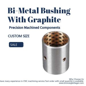 Precision Machined Components Split Self Lubricating Bimetal Bushing With
