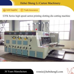 Automatic High Speed Flexo Printing And Die Cutting Machine CE Certificate
