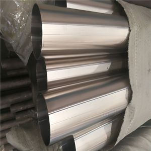 China Round Stainless Steel Welded Pipes Schedule 40 Seamless Cold Rolled No.4 Finish 22mm 200mm on sale