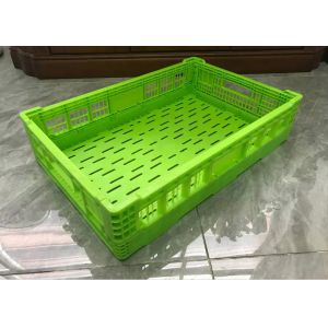 OEM Mesh Structure Fruit And Vegetable Plastic Crates For Distribution