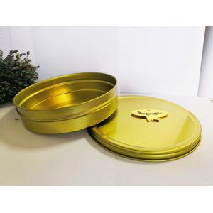 Vacuum Empty Caviar Tin Can Food Grade Packaging 500g