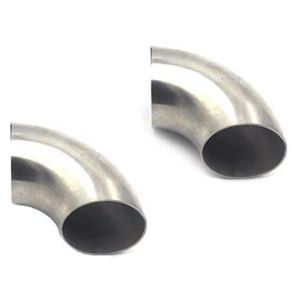 Round Head Code 304 Stainless Steel 90 Degree Welding Bend Elbow ISO 9001