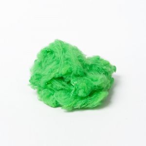 Army Green Regenerated Polyester Fiber , Anti Distortion Polyester Staple Fiber