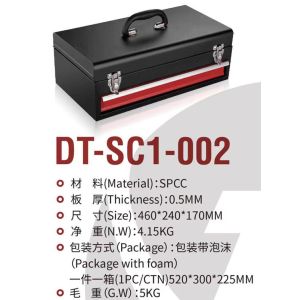 1 Drawer Heavy Duty Tool Box Trolley Stainless Steel Handle Tool Cabinet Cart