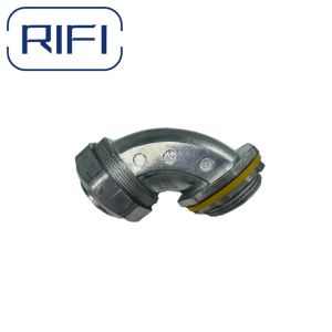 RIFI-Zinc Die Cast Liquid Tight Electrical Conduit Waterproof Angle 90 Degree