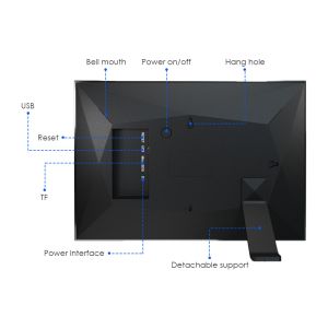 Touchscreen Acrylic 8x10 Digital Picture Frame Wall Hanging 1280x800