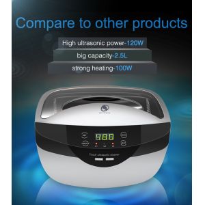 Fully Sterilizing 40kHz 2500ML Ultrasonic Watch Cleaner