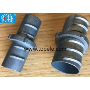 Screw In Type Hose Flex To Emt Coupling Zinc Die Cast For Flexible Conduit